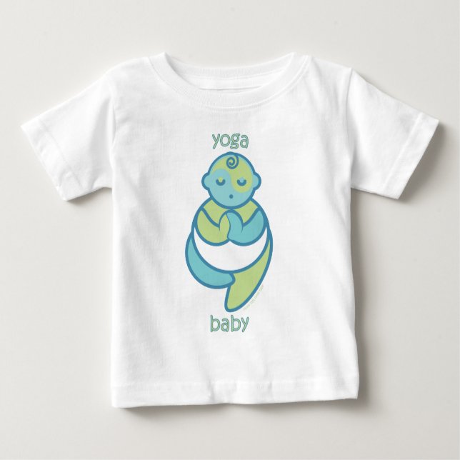 Yoga Speak Baby : Tree Pose Yoga Baby Baby T-Shirt (Front)