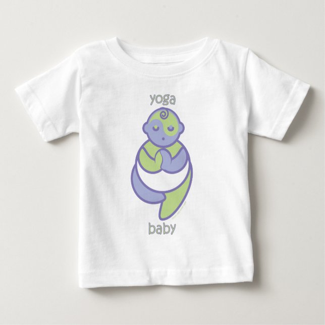 Yoga Speak Baby : Tree Pose Yoga Baby Baby T-Shirt (Front)