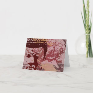 Yoga Speak : Buddha Tree Graphic Card