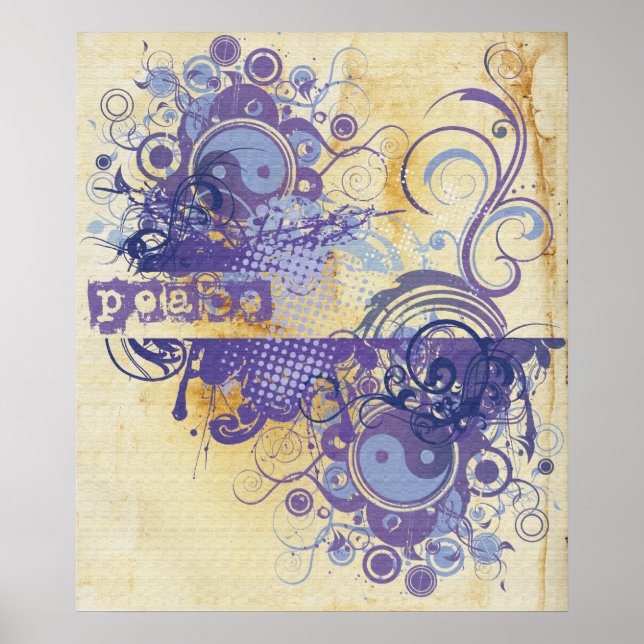 Yoga Speak : Purple Peace Chakra Poster (Front)