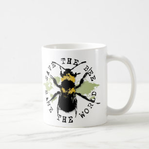 Yoga Speak : Save The Bee ... Save The World! Coffee Mug