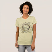Yoga Speak : Swirling Om Design T-Shirt (Front Full)