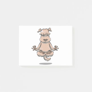Yoga Spiritual Dog Pet Owners Post-it Notes