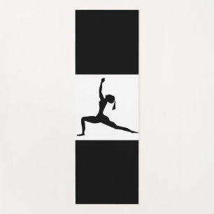 Yoga Standing Pose Silhouette Mat