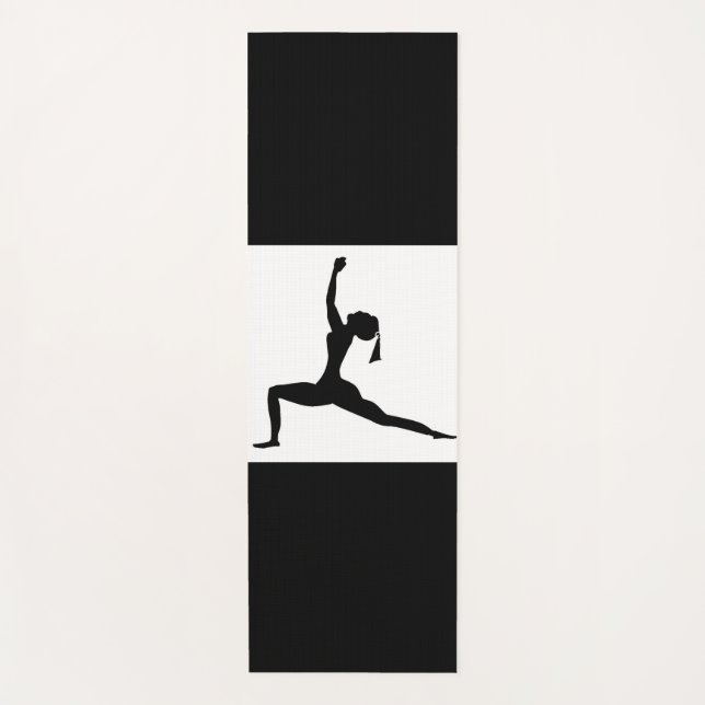 Yoga Standing Pose Silhouette Mat (Front)