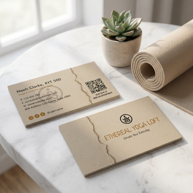 Yoga Studio Business | Brown Paper Card (Creator Uploaded)