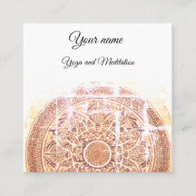 Yoga studio business card