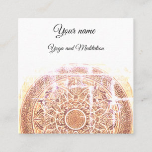 Yoga studio business card