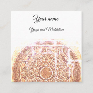 Yoga studio business card