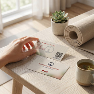 Yoga Studio Business Classic House Card