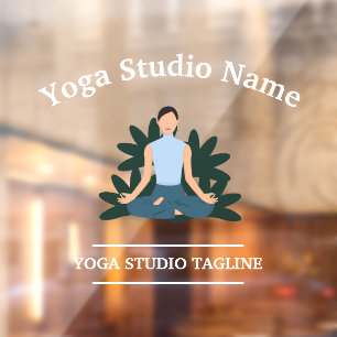 Yoga Studio Editable Window Cling
