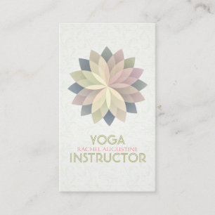 YOGA Studio Instructor Appointment Lotus Mandala Card