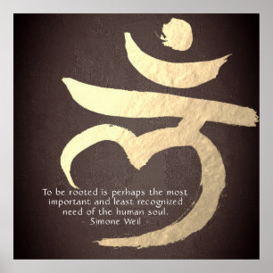 Yoga Studio Instructor Root Chakra Mantra LAM Sign