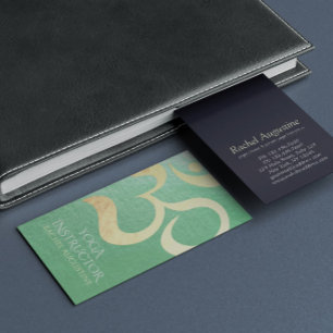 Yoga Studio Meditation Instructor Life Coach OM Business Card