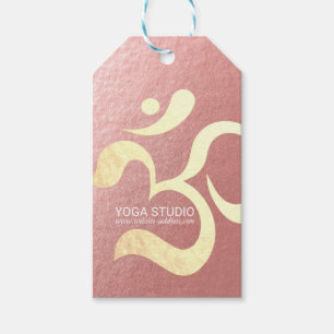 Yoga Studio Meditation Instructor Life Coach OM Gift Tags