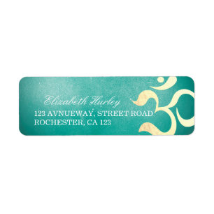 Yoga Studio Meditation Instructor Life Coach OM Return Address Label