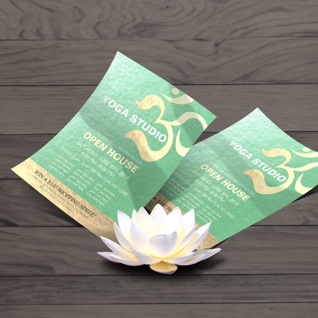 Yoga Studio Meditation Instructor Om Open House Flyer (Creator Uploaded)