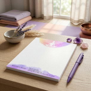 Yoga Studio Meditation Instructor Sukhasana Pose Notepad
