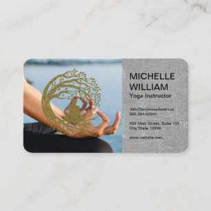 Yoga Studio Meditation Mental Health Business Card