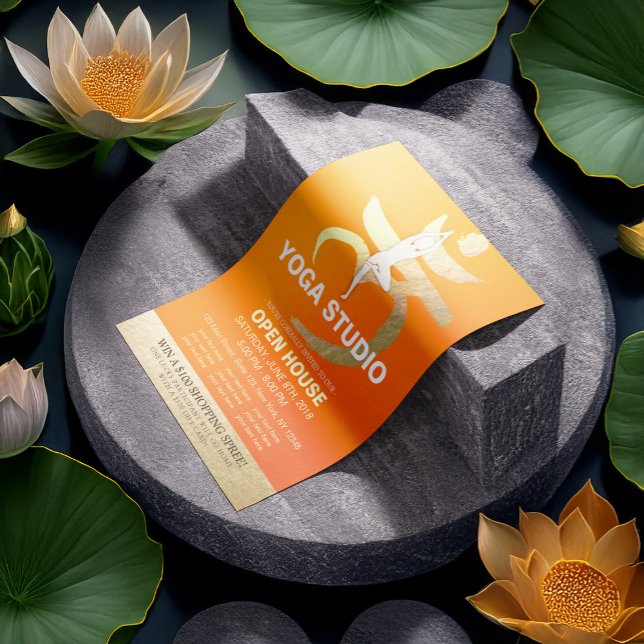 YOGA Studio Open House Meditation Root Chakra Sign Flyer (Creator Uploaded)