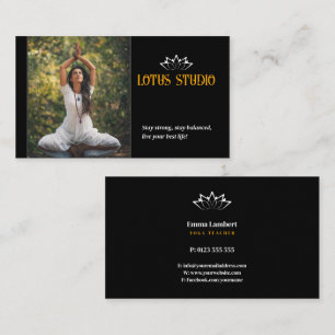 Yoga Studio Personal Teacher Business Card