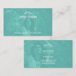 Yoga Studio Personal Teacher Business Card