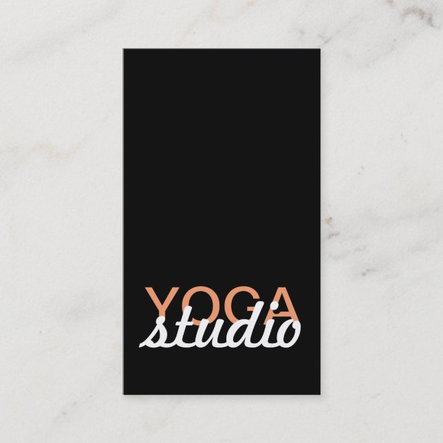 yoga studio punch card (Front)