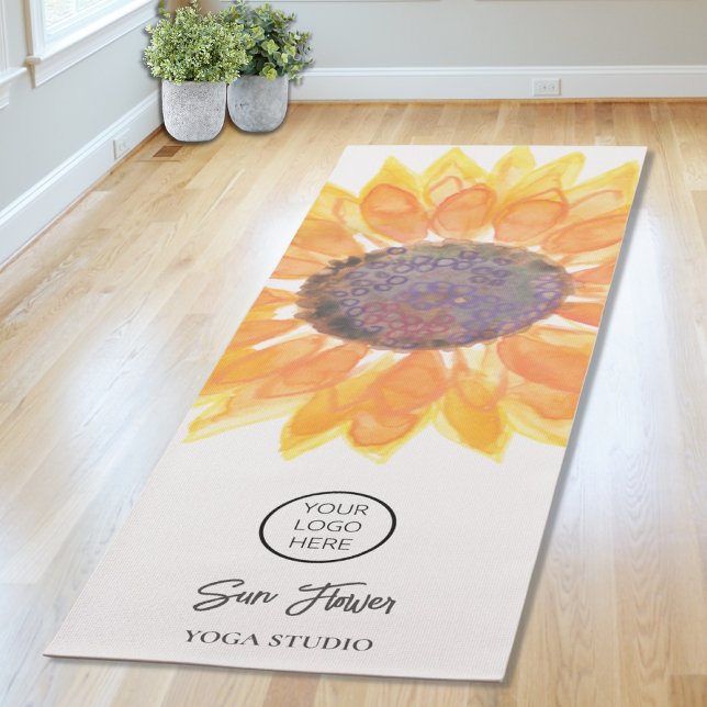 Yoga Studio Sunflower Logo  Yoga Mat (Creator Uploaded)