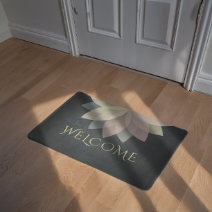 YOGA Studio Welcome Doormat Colourful Lotus Mandal
