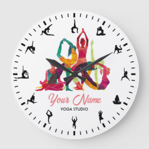 Yoga Studio Zen Meditation Personalised Clock