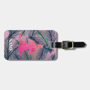 Yoga, Sukhasana Custom Name Luggage Tag