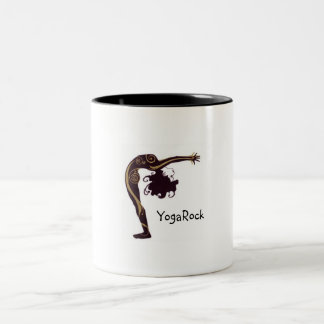 Yoga sun salutation Two-Tone coffee mug