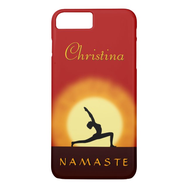 Yoga Sunrise Pose Namaste Slim iPhone 7 Plus Case-Mate iPhone Case (Back)