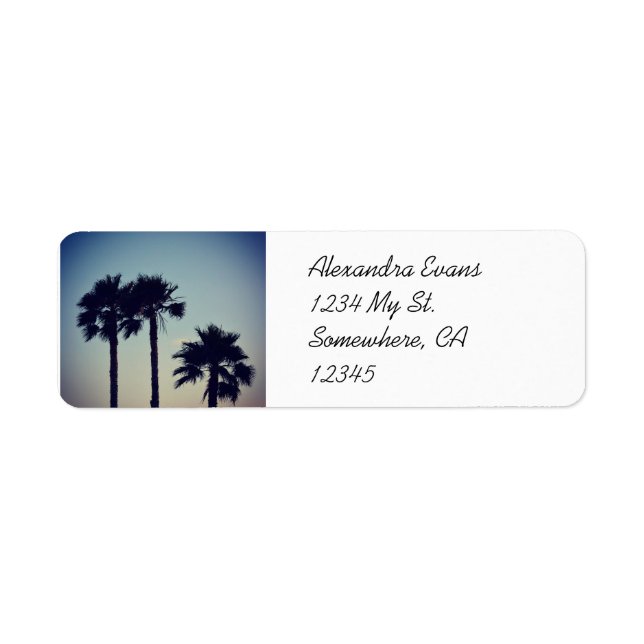 Yoga Sunset Return Address Label (Front)