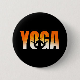 Yoga Sunshine 6 Cm Round Badge
