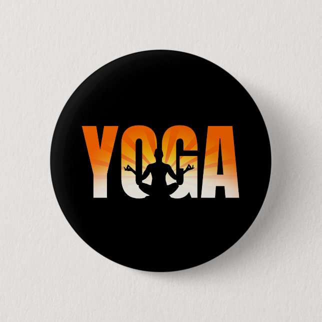 Yoga Sunshine 6 Cm Round Badge (Front)