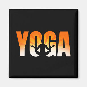 Yoga Sunshine Magnet