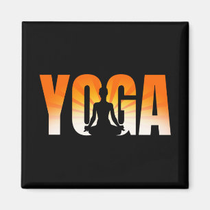 Yoga Sunshine Magnet