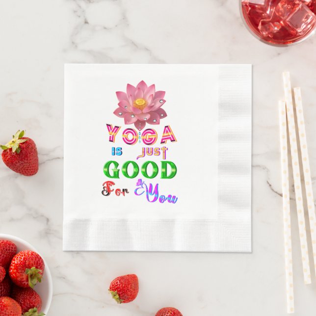 Yoga Tableware Is Just Good For You Napkin (Insitu)