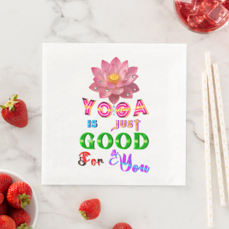 Yoga Tableware Is Just Good For You Napkin