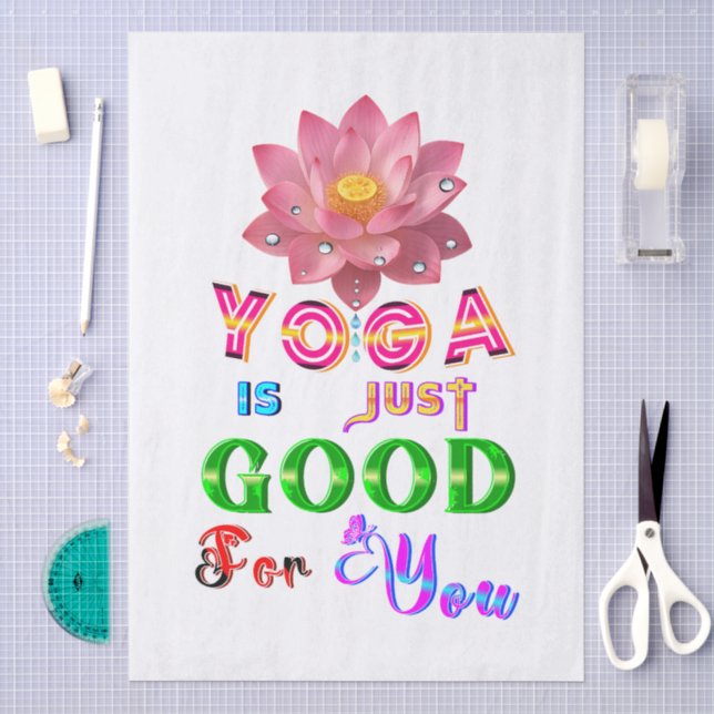 Yoga Tableware Is Just Good For You Tissue Paper (Craft)