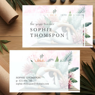 Yoga teacher business card