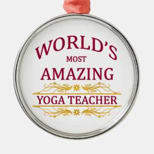 Yoga Teacher Metal Tree Decoration