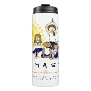Yoga Teacher with Students Cute Thermal Tumbler