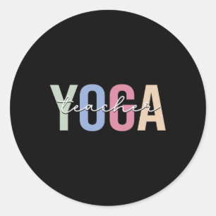 Yoga Teacher Yoga Instructor Classic Round Sticker