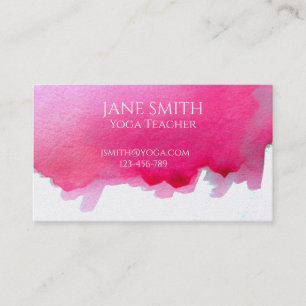 Yoga Teacher Yoga Instructor healing meditation Business Card