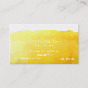 Yoga Teacher Yoga Instructor healing meditation Business Card