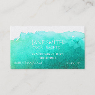 Yoga Teacher Yoga Instructor healing meditation Business Card