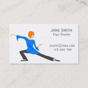 Yoga Teacher Yoga Instructor stylish Business Card
