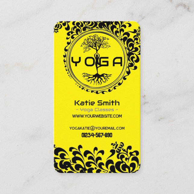 Yoga Teachers / Instructors Business Card (Front)